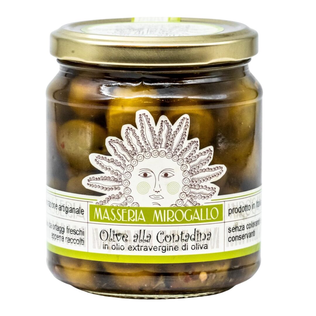 vasetto di olive alla contadina